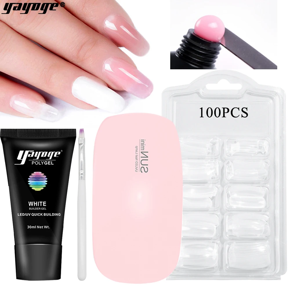 Yayoge поли гель УФ набор строитель Polygel для ногтей Гель-лак расширение маникюр |