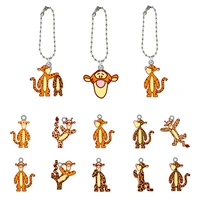 disney cute jumping tigger classic character multi shape acrylic doll keychain boys and girls keychain fashion ornaments