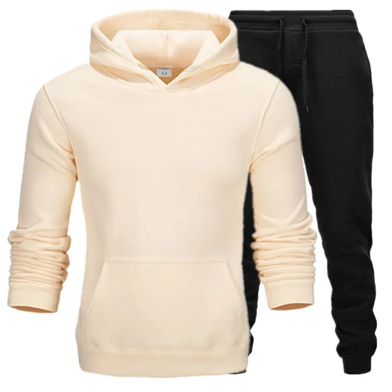Новинка мужская толстовка с капюшоном на осень и зиму куртка + спортивные штаны