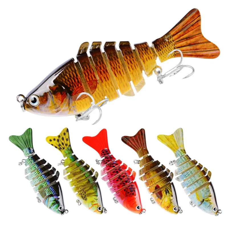 

10cm 15.5g Multi-section Jointed Fishing Lures Swimbait Sinking Wobblers Minnow Trolling Hard Fish Bait Pike Crankbait