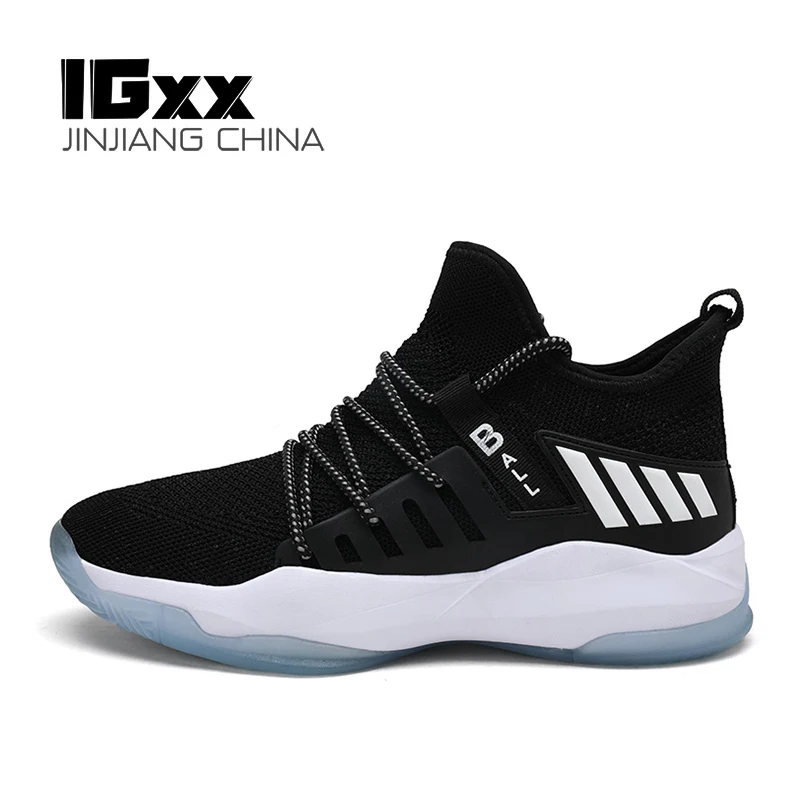 IGxx черные кроссовки для мужчин уличные удобные легкие атлетические дышащие