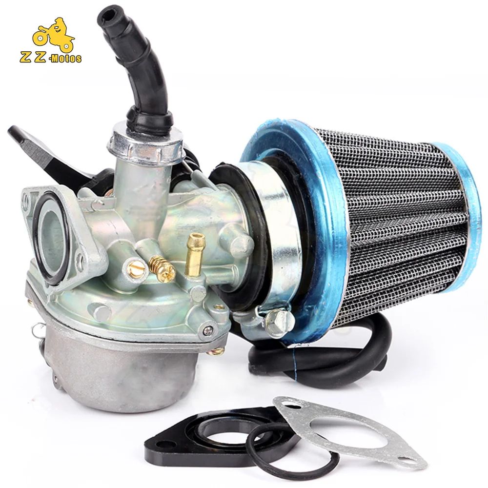 

Карбюратор для мотоцикла PZ19 Carb 50cc 70 90 110 125cc ATV, карбюратор для кроссового мотоцикла, карбюратор для гоночного мотоцикла с воздушным фильтром