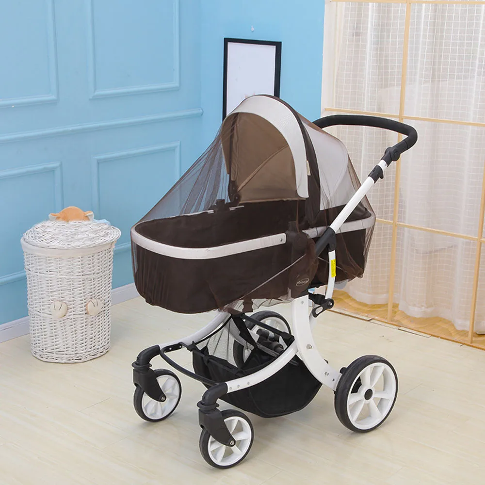 

Baby Pushchair Mosquito Insect Net Shield Safe Crib Netting for Infants Cart Protection Mesh Cover In The Stroller Accessories