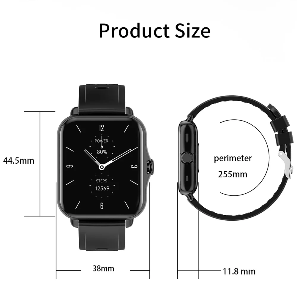 

Bozlun Q8 DIY Dia Smartwatch Clock IP67 Waterproof Bluetooth Music Control Bracelet Blood oxygen Heart Rate Monitor Smartwatch