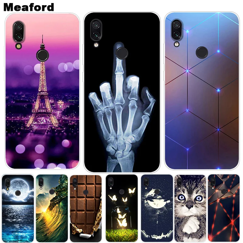 Чехол для Xiaomi Redmi Note 7 чехол Note7 6 3 дюйма силиконовый мягкий из ТПУ Pro 7S