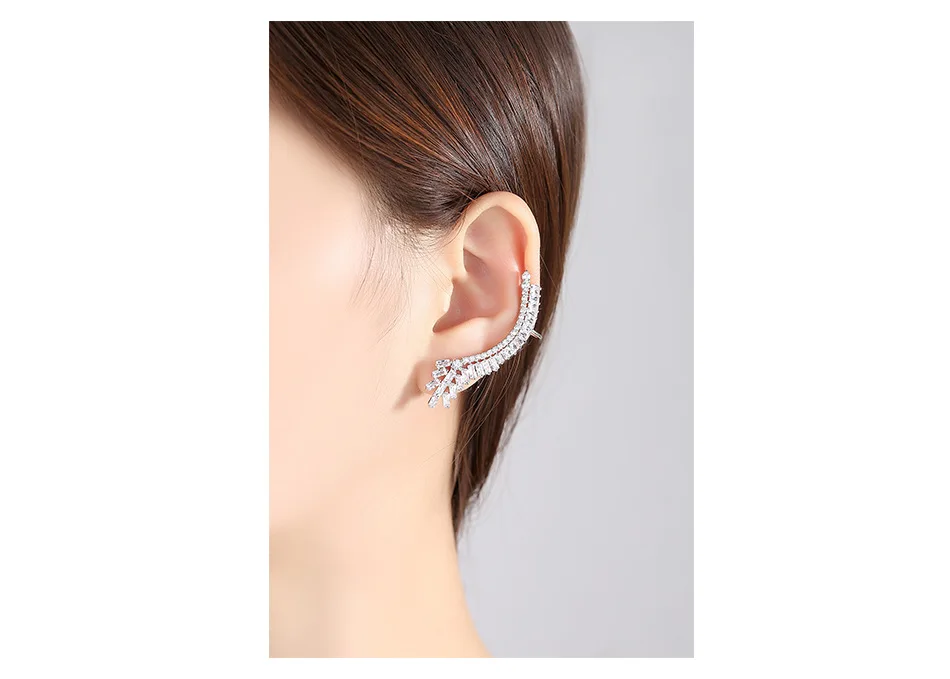 Модные ювелирные изделия цветные циркониевые серьги гипоаллергенные с