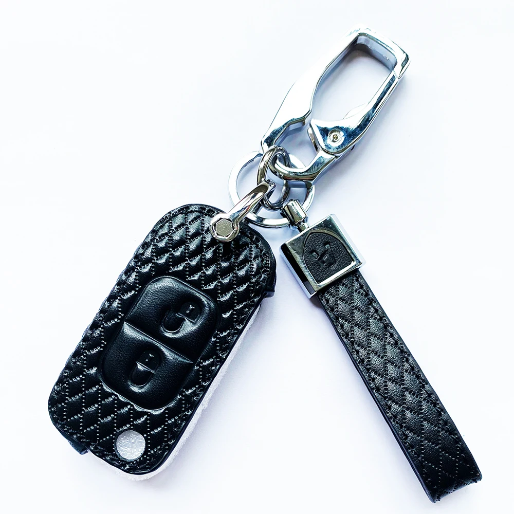 Фото Чехол для автомобильного ключа из натуральной кожи Mercedes Benz A C E S W168 W202 W203 E113 |
