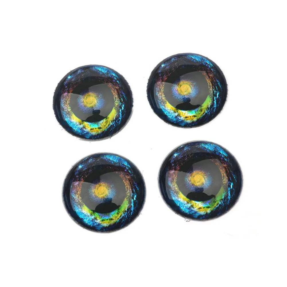 

5/8mm 4D Symphony Soft Bionic Holographic Fish-eye Sticker DIY Fly Fishing Artificial Lure Bait Simulation Fish-eye Fishing Gear