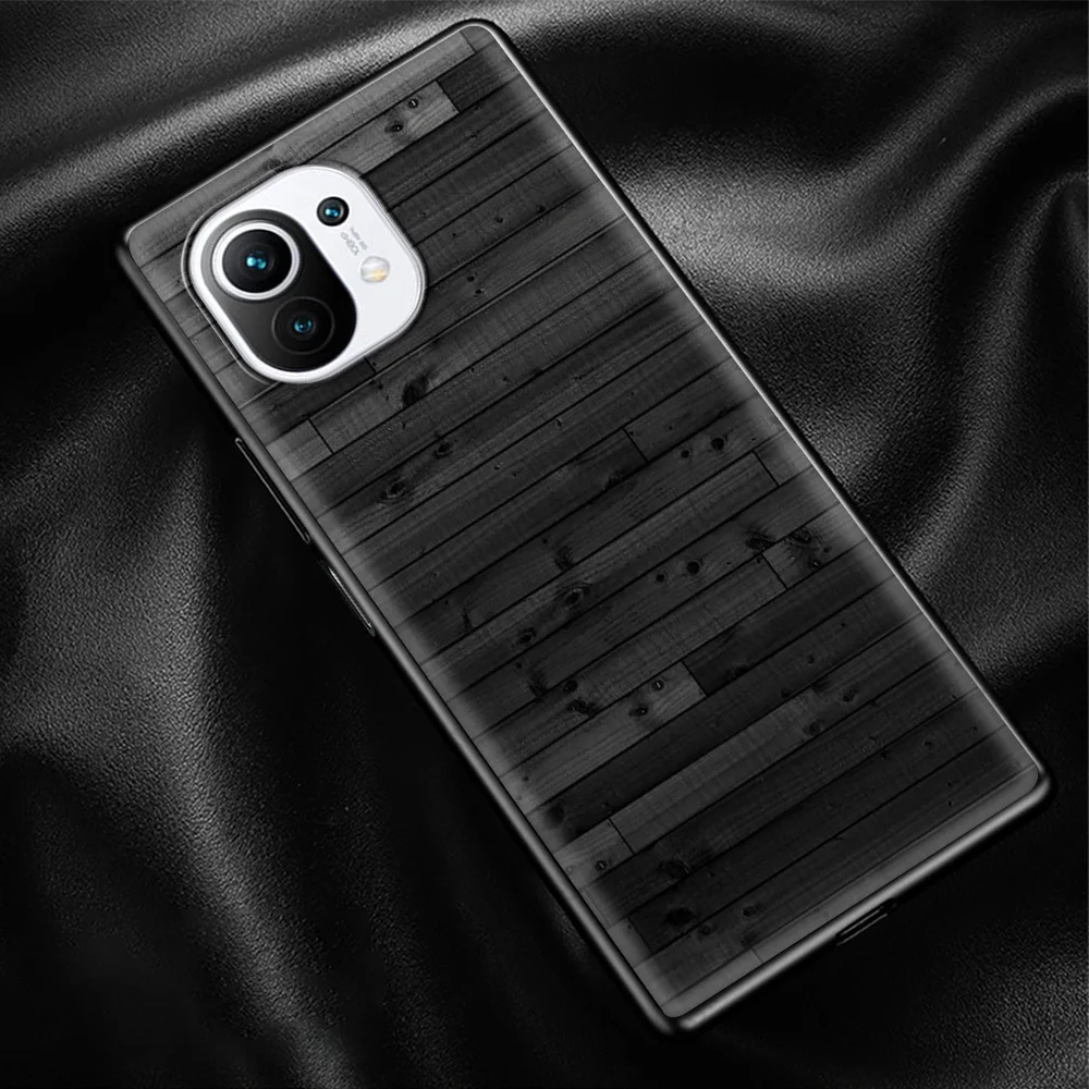 

Wood Grain Smartphone Accessories Cover for Xiaomi Mi Poco X3 NFC M3 CC9 10T Lite 9T Note 10 Pro 10S Soft Case Shell