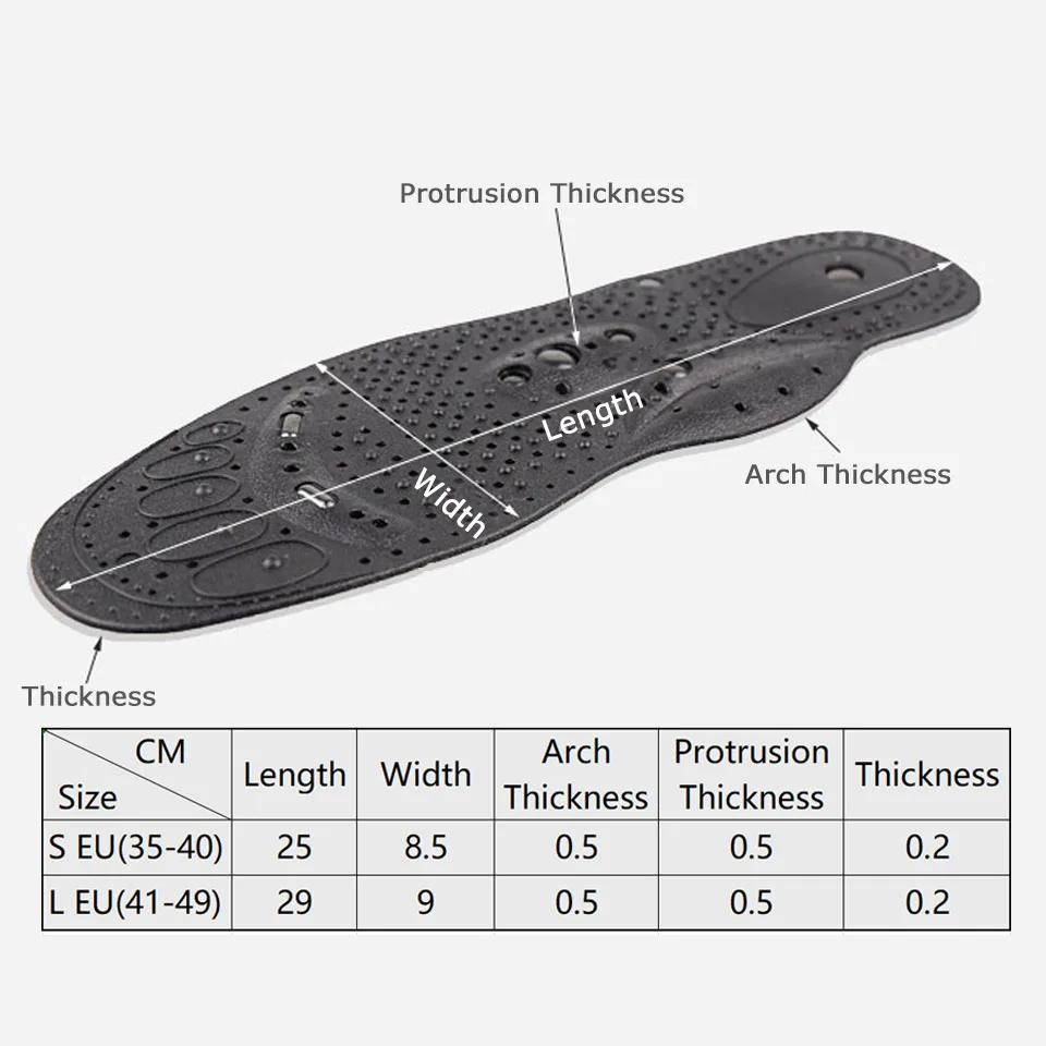Enhanced upgrade 68 Magnetic Massage insole Foot Acupuncture Point Therapy Insole Cushion Body Detox Slimming Magnetic