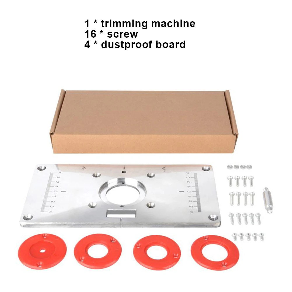 

Router Table Multifunctional Aluminium Router Table Insert Plate Woodworking Benches Wood Router Trimmer Model Engraving Machine