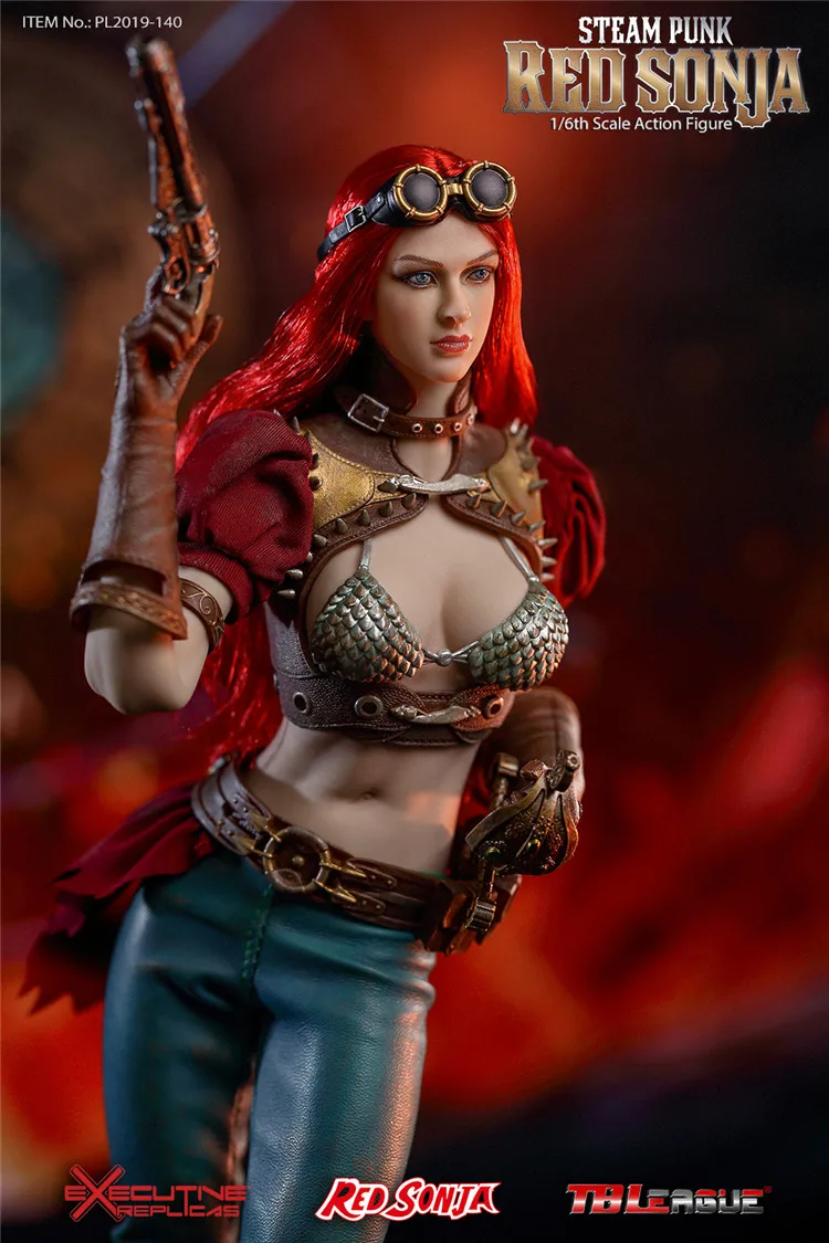 PHICEN TBLeague 1/6 весы PL2019-140 пара панк красный Sonja женские коллекции экшен-фигурок(без основания
