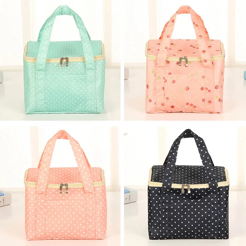 

1 PC Square Shape High Capacity Oxford Waterproof Large Food Picnic Lunch Bags Thermal Bags Portable