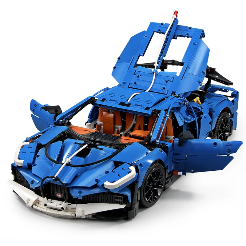 Техническая серия MOC 20086 набор для сборки спортивных гоночных автомобилей с синей