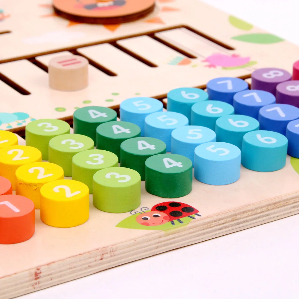 Детские игрушки дошкольные Деревянные Монтессори цифровая математика Игрушки