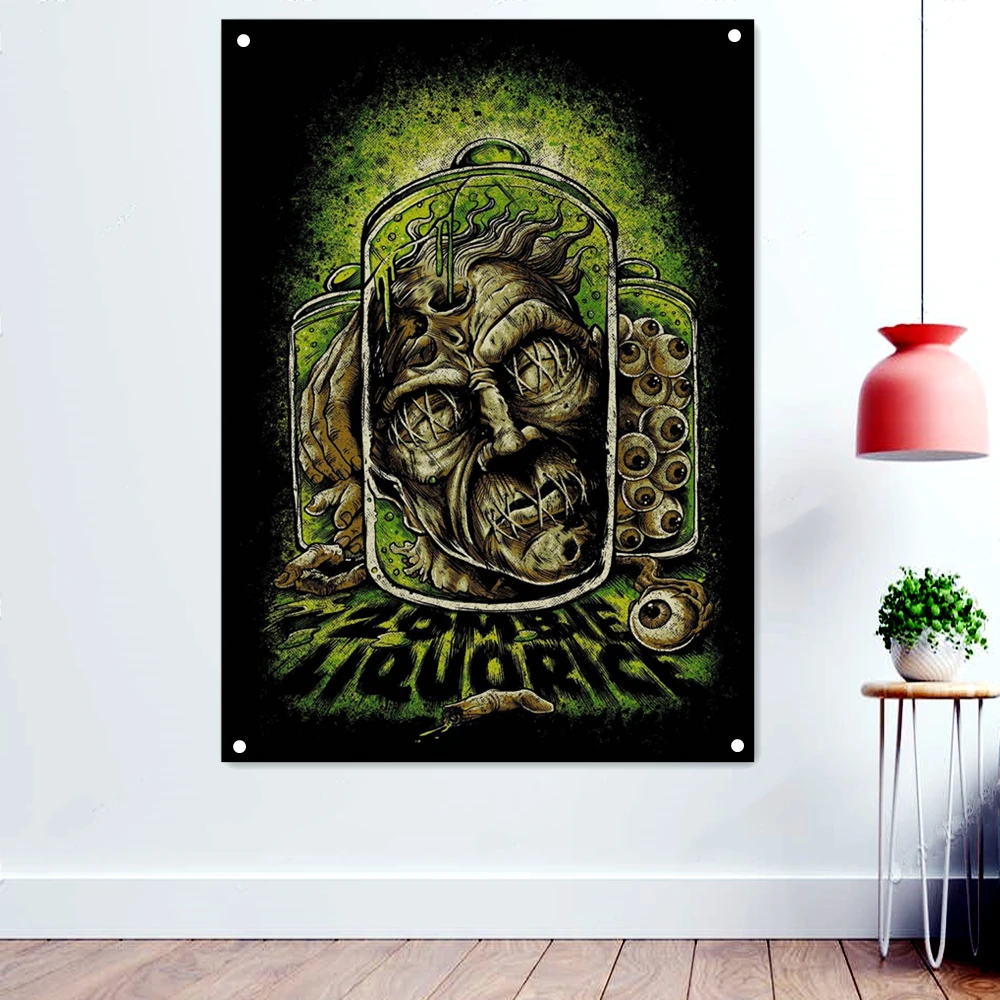 

Cadaver Laboratory Heavy Metal Artwork Banners Scary Bloody Background Flags Death Art Tattoos Rock Band Posters Home Decoration