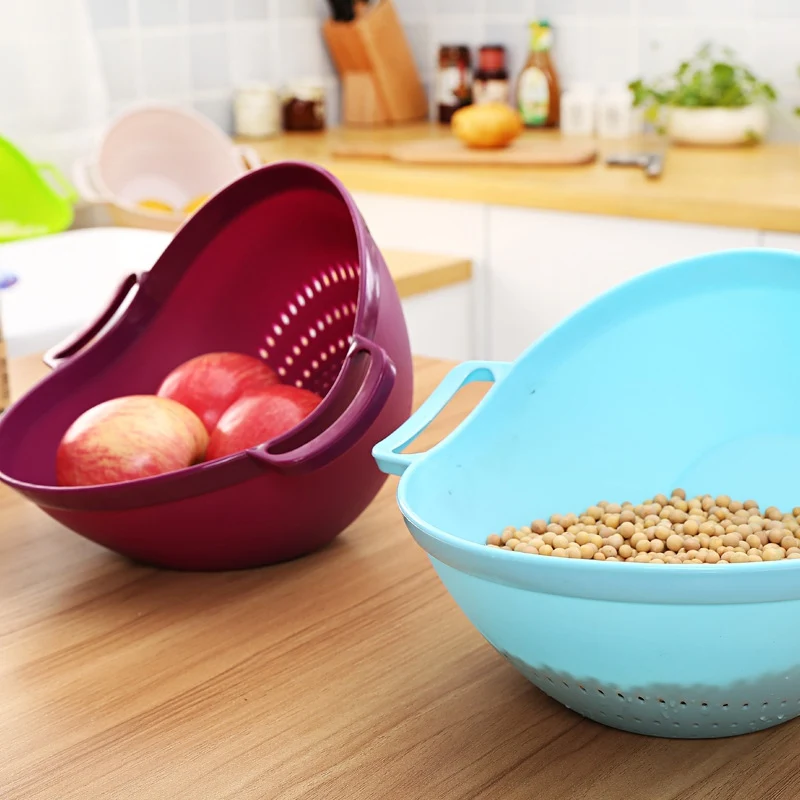 Плотная Очищающая машина для овощей сито промывки риса чаша фруктов корзина