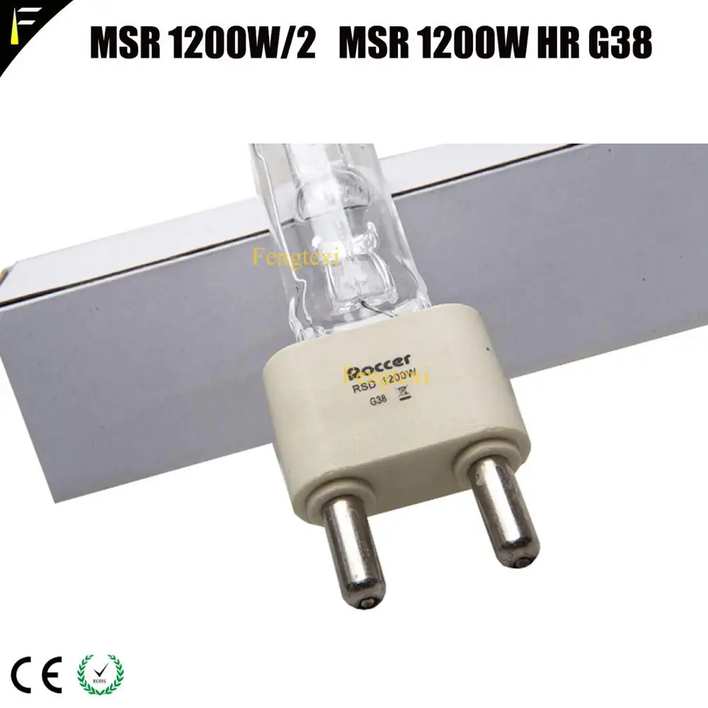 MSR 1200 Вт/2 ч 1CT G38 одноконтурная металлическая сценическая галогенная лампа с