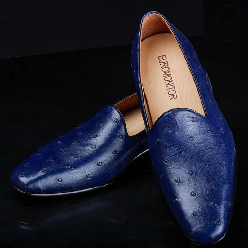 Новинка распродажа мужская обувь ourui из настоящей страусиной кожи деловые