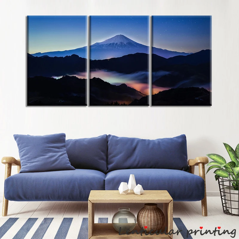 HD Гора Fuji пейзаж Япония холст живопись настенный художественный плакат