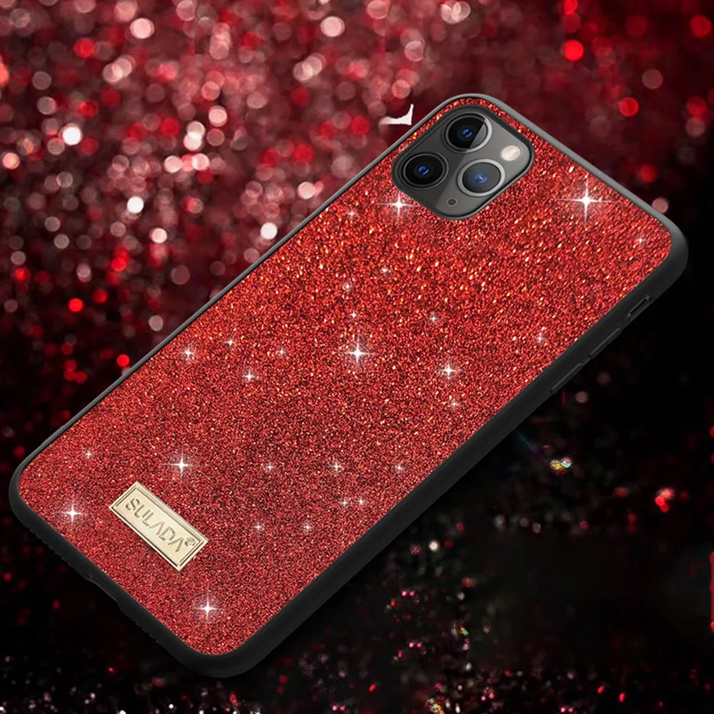 Для iPhone 11 Pro роскошный блестящий чехол для телефона TPU 11Pro Max 7 8 6 Plus XR X XS задняя