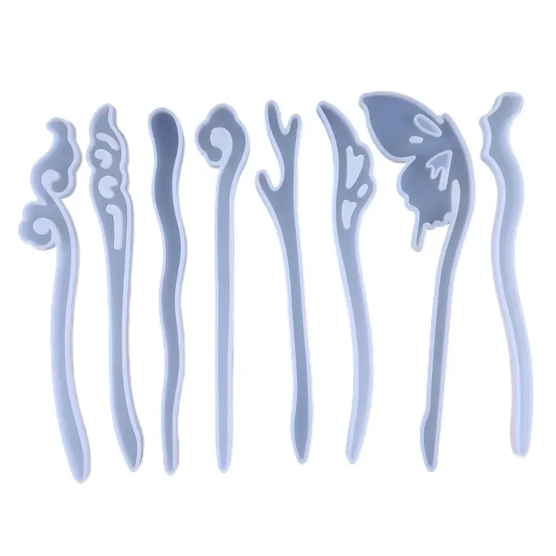 

Women Headdress DIY Epoxy Resin Mold Set Silicone Hairpin Mould Girls Hair Jewelry Making Molds