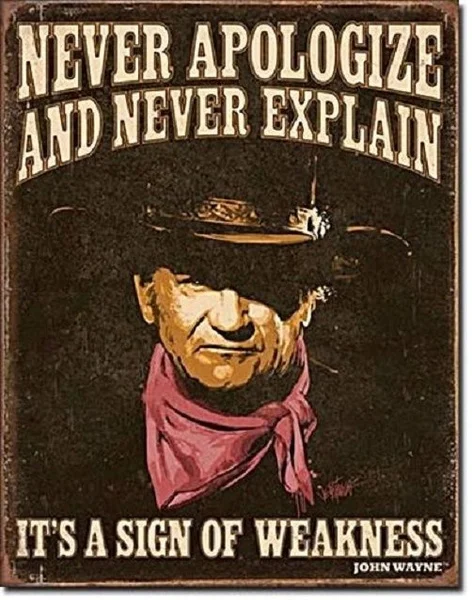 John Wayne Weakness American Legend Western Cowboy Weathered Metal Tin Sign New john legend john legend once again 15th anniversary limited colour 2 lp