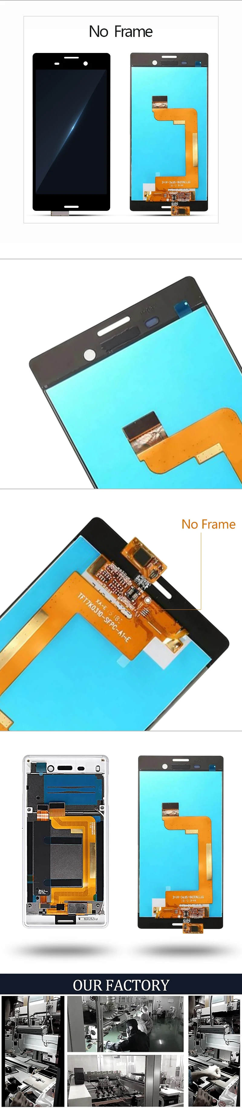 Для sony Xperia M4 Aqua E2303 E2353 E2333 ЖК сенсорный экран дигитайзер дисплей запасные части в сборе с рамкой