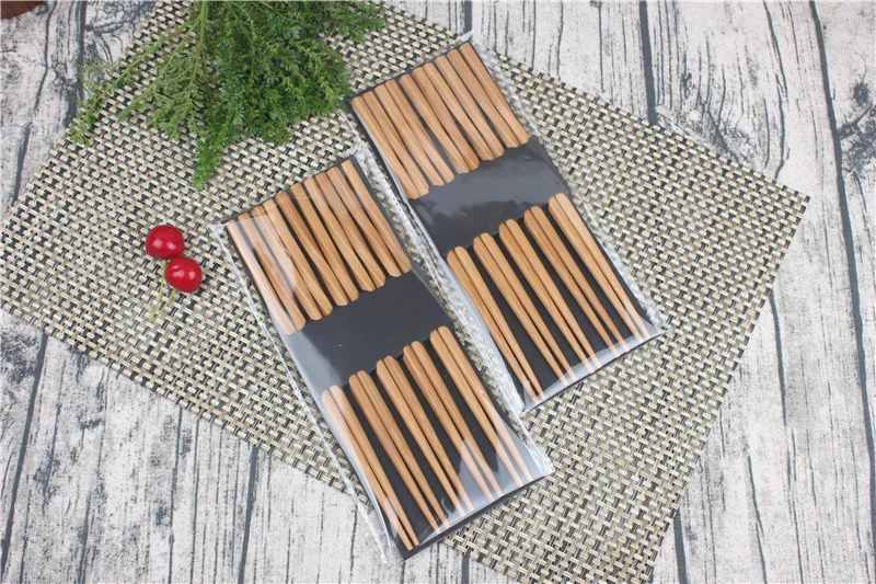 

Handmade Natural Bamboo Wood Chopsticks Healthy Chinese Carbonization Chop Sticks Reusable Sushi Food Stick Gift Tableware