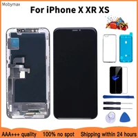 100 a new lcd display for iphone x xr max wholesale price from factory touch screen complet for iphone xs test good 3d touch