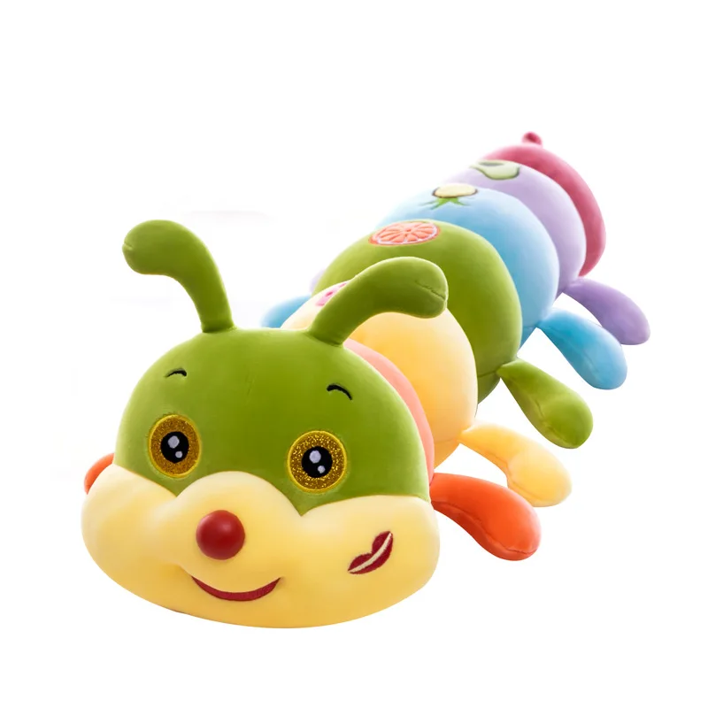 

70/110CM Colorful Caterpillar Plush Toy Pillow Caterpillar Big Insect Doll Valentine 's Day Gift Plush Toys Peluche Cushion