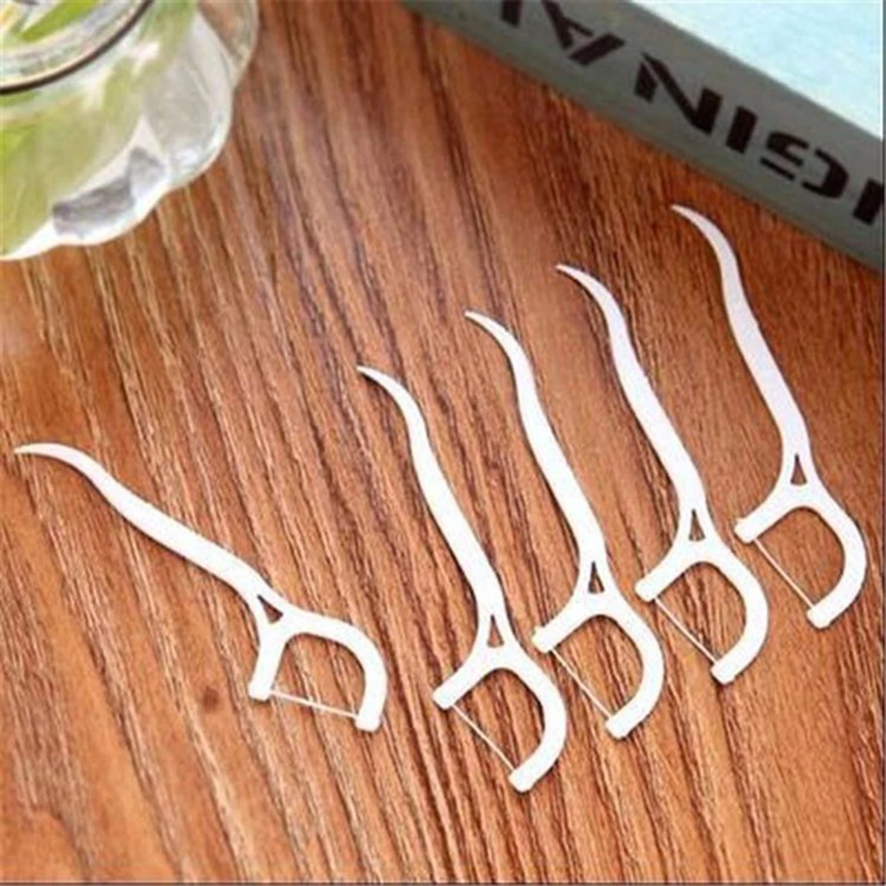 Детская эластичная зубная нить инструмент для ухода за полостью рта зубочистки