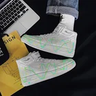 Высокие туфли, Мужская модная дышащая повседневная обувь, повседневные белые туфли, классическая одежда, реальная стандартная детская обувь, кроссовки в стиле хип-хоп