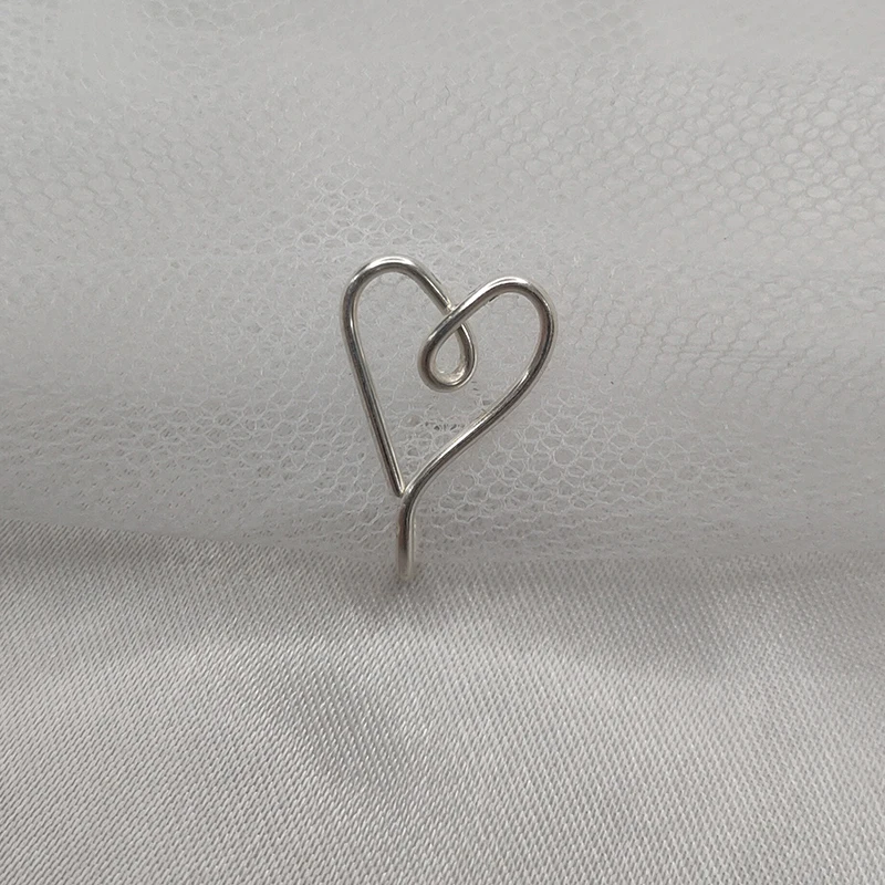 

New Fashion Nose Studs Heart Shape Multicolor Nose Rings Nose Studs Hooks Nose Piercing Body Piercings Jewelry Nose Rings