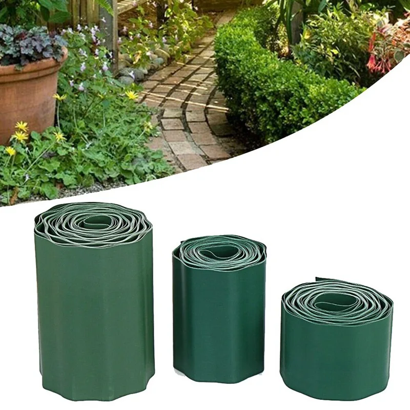 

900X10/15/20cm DIY Plastic Garden Grass Lawn Edge Edging Border Fence Wall Driveway Roll Path Guardrail Garden Fence Decoration