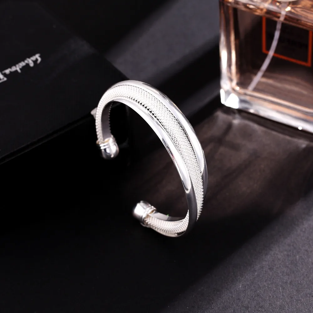 Женский браслет JOVO 925 Регулируемый Открытый с манжетами и шариками ювелирные