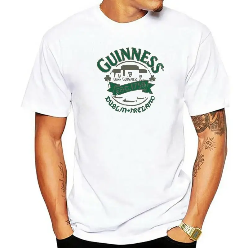 

Guinness Dublin Pints Circle Est 1759 Irish Beer Vintage Mens T Shirt