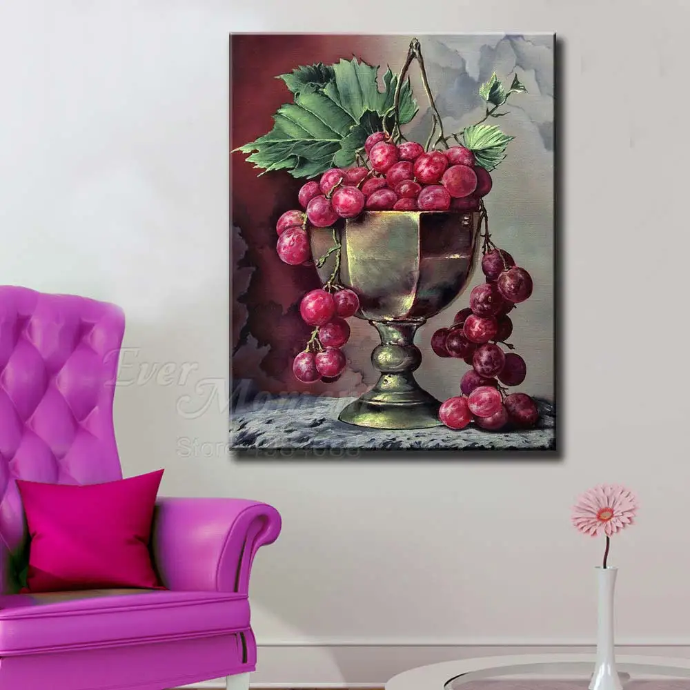 Алмазная мозаика с изображением фиолетовых чашек Стразы ручной работы | Дом и сад