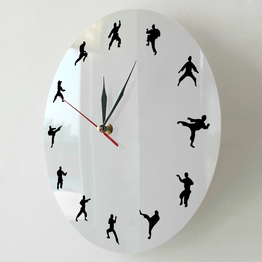 Настенные часы для тхэквондо каратэ современные декоративные настенные боев и