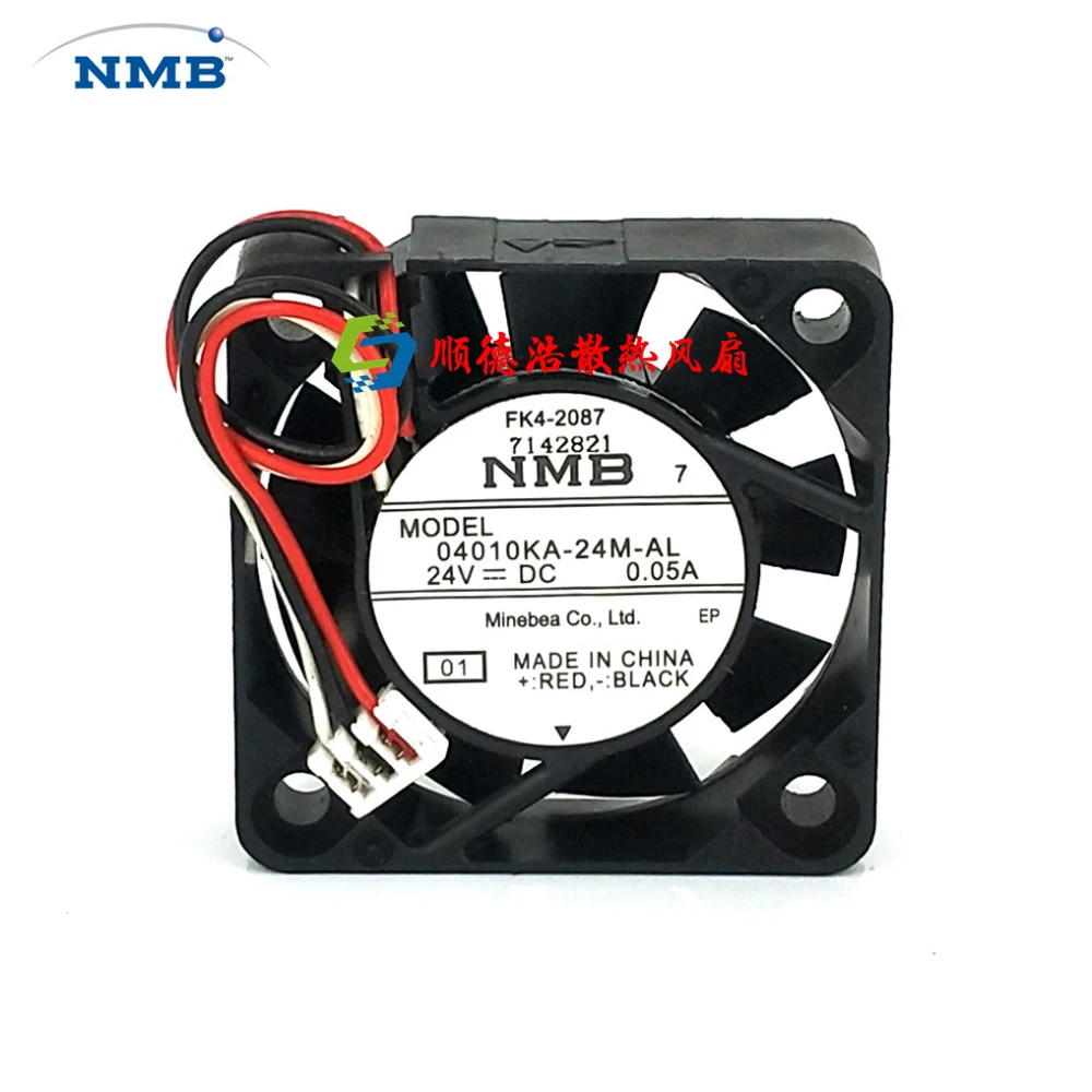 Новые оригинальные НМБ 04010KA-24M-AL 4010 DC24V 0.05A 40*40*10 мм 3-wire Инвертор Вентилятор