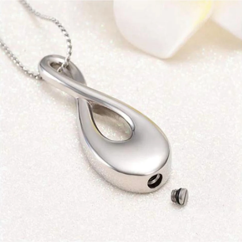 Модные украшения в форме чисел 8 для кремации браслет с пеплом бесконечность