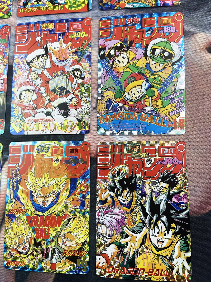 

9pcs Anime Dragon Ball Jump Youth Weekly Cover Card Dragon Ball Festival Especially Card Anime Toy Hobby Game Collection Cards