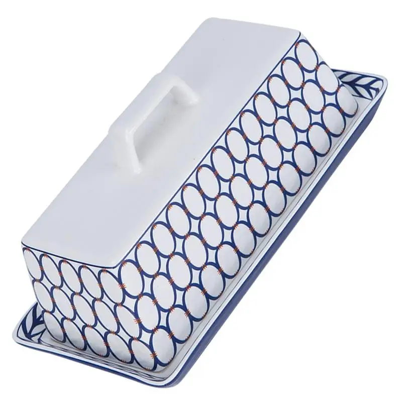 

1Pc Butter Dish Safe Daily Porcelain Practical Dessert Server Tableware Butter Plate