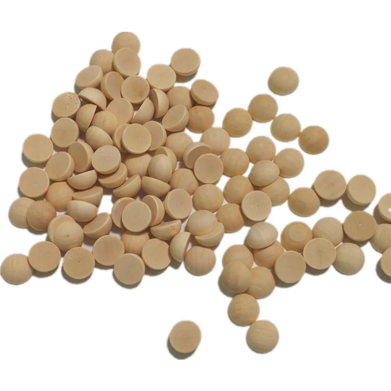 

20PCS 25MM Half Craft Balls Natural Half Wooden Balls Unfinished Split Wood Beads for DIY Project, Art and Craft Supplies