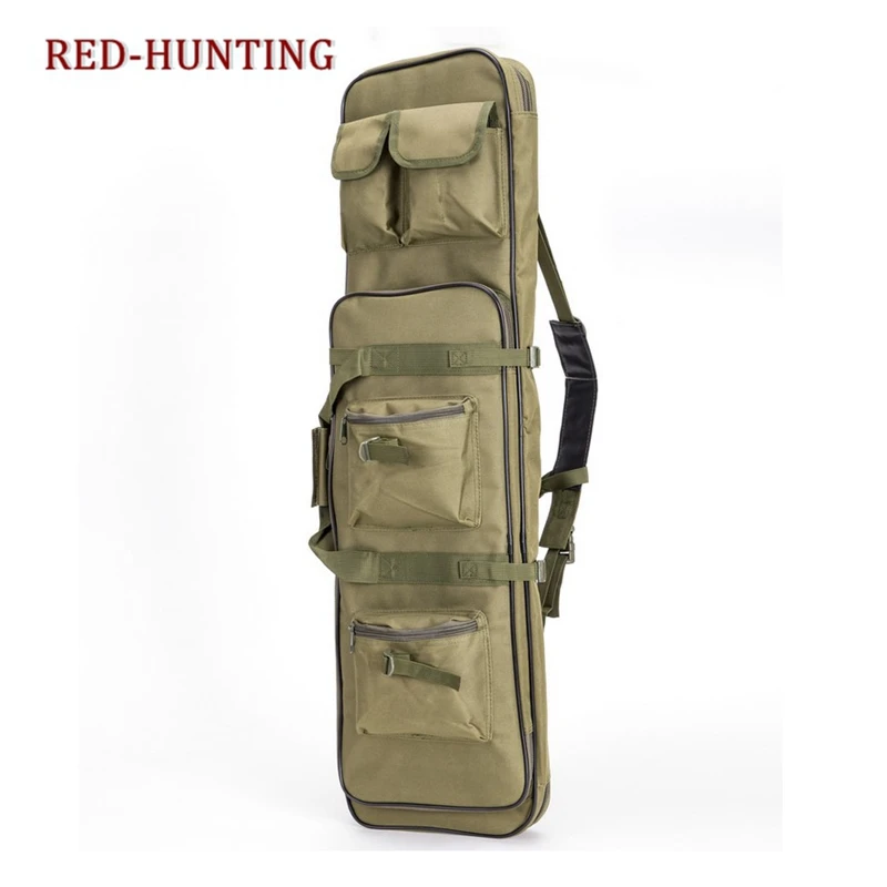 

85cm/95cm/120cm Tactical Rifle Gun Shotgun Carry Case Bag Backpack Military Hunting Bag mud Army Green