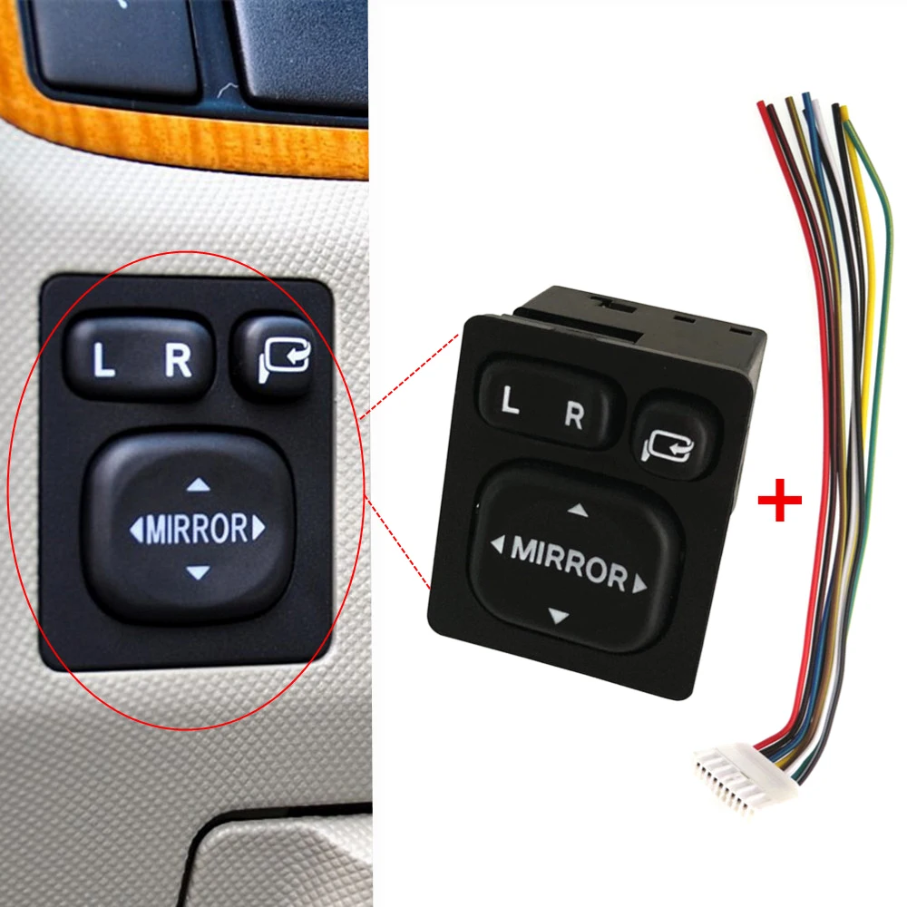 

84870-06110 84870-06110-C0 84872-52040 Master Power Mirror Switch For Toyota Camry 84870-0D080