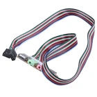 ПК компьютер USB порт Аудио гарнитура микрофон кабель Поддержка порта Передняя панель