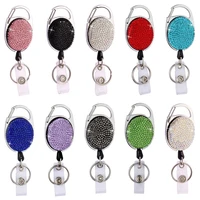 retractable id badge reel keychain name badge clip card holder accessories office supplies