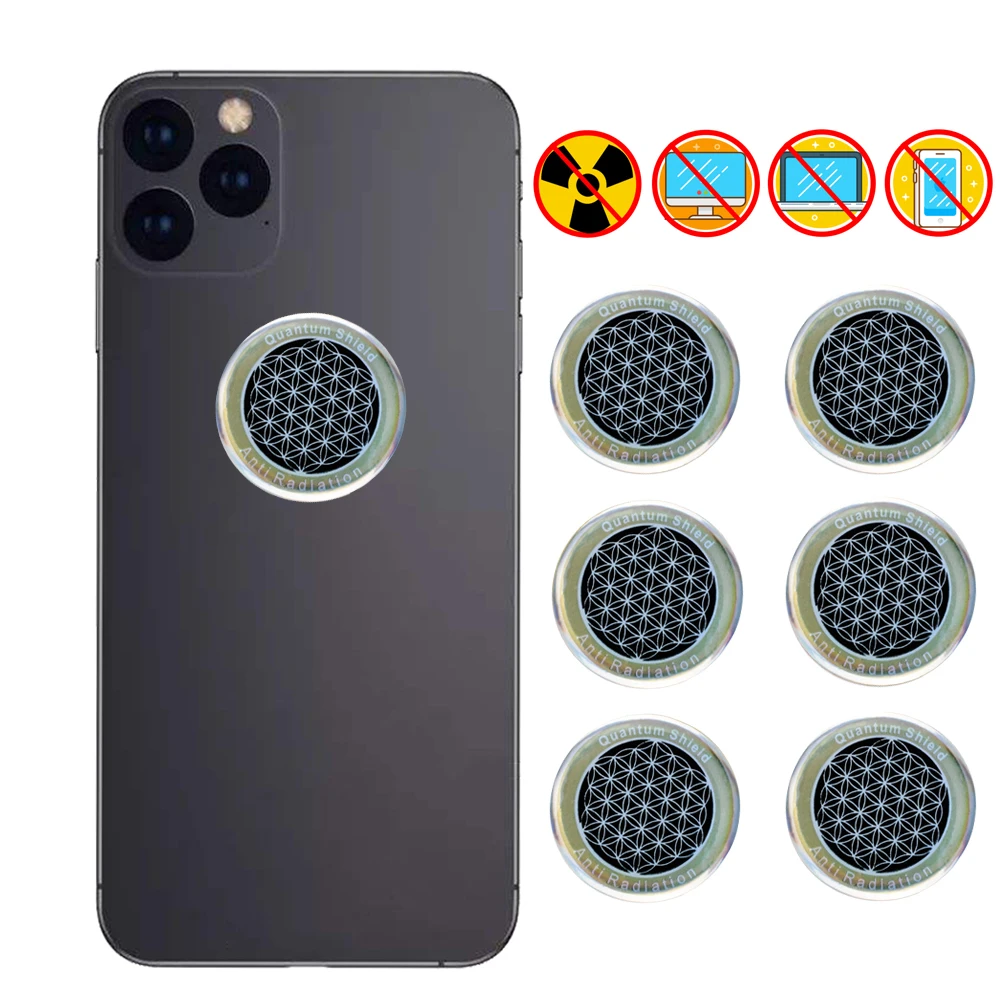 EBUTY 6 шт. круглые с защитой от радиации мобильный телефон наклейки ЭМП скалярной