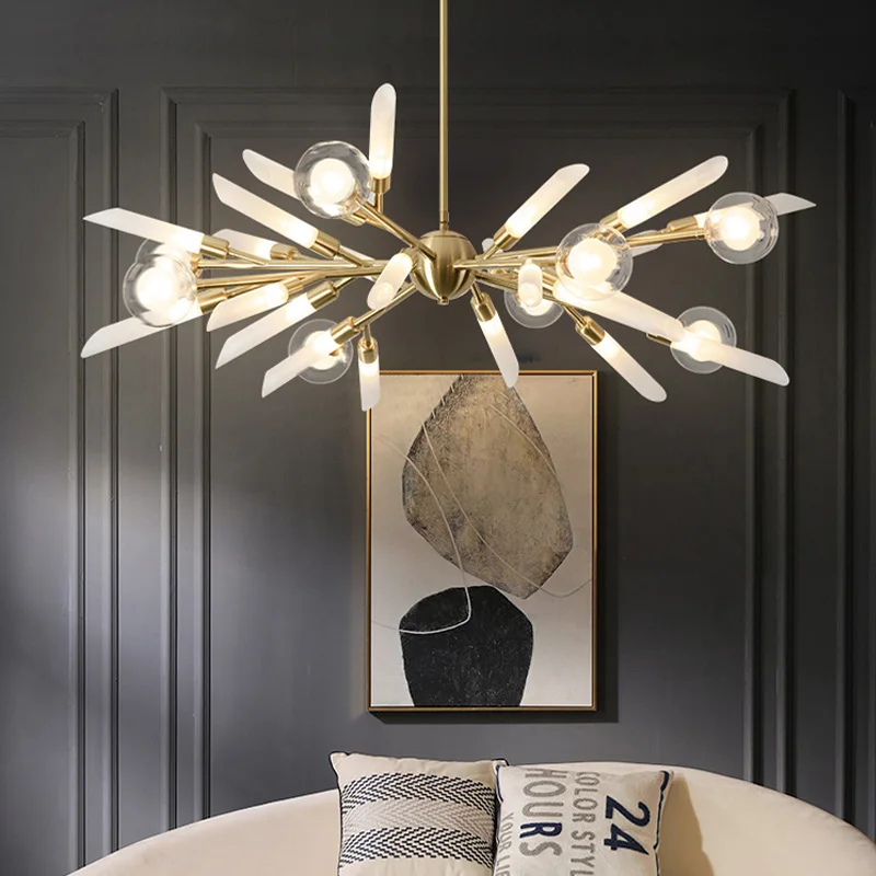 

American Industrial Style Wrought Iron Chandeliers Creative Personality Art Lamps Dining Room Decoration Living Room Lighting